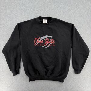 Vintage Ohio State Buckeyes Crewneck Sweatshirt USA Black Mens Large